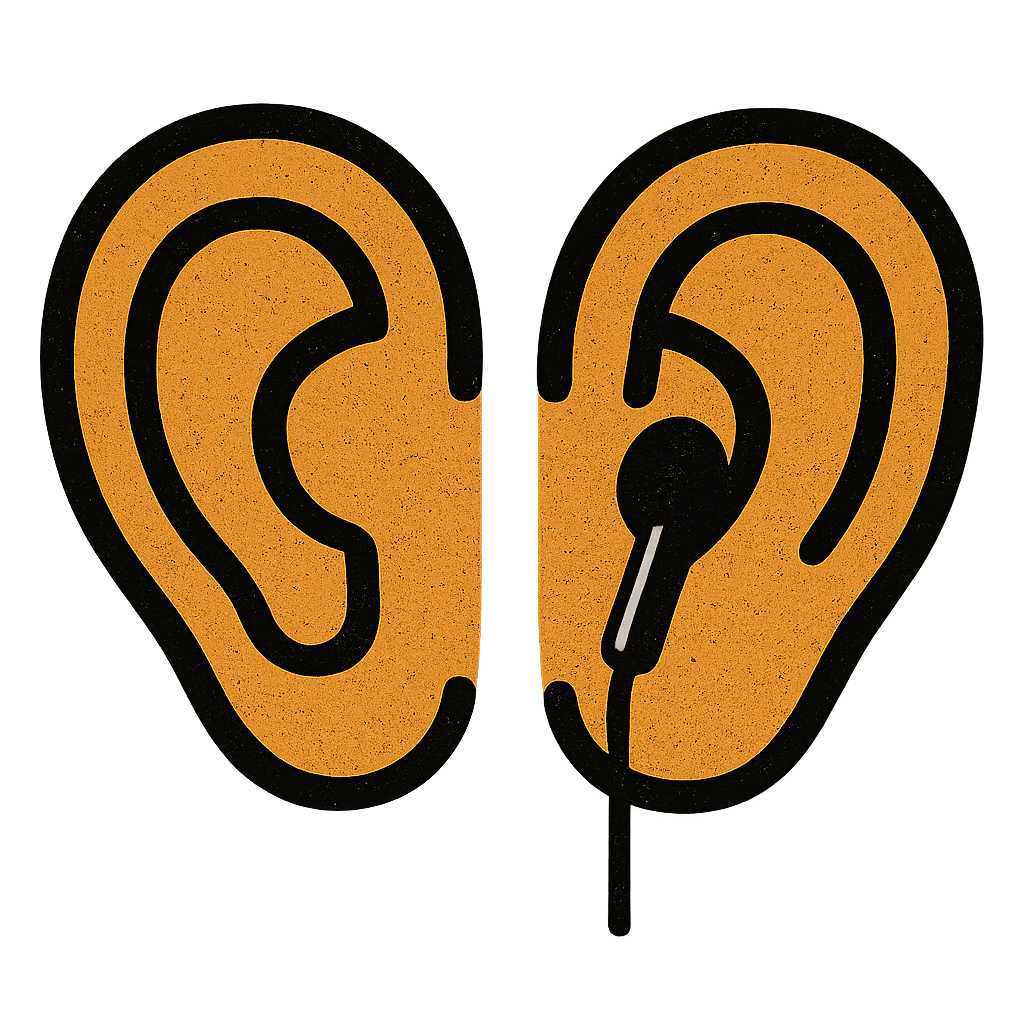 One earbud in, one ear free